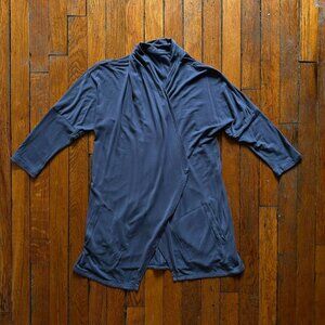 Toad & Co‎ Horny Toad Wisper Cardie Eco Wrap Sweater 2017 Size S Women Blue